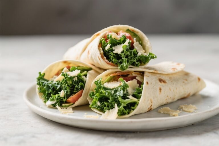 Baby Kale Caesar Wraps – A Fresh, Quick Lunch You’ll Crave