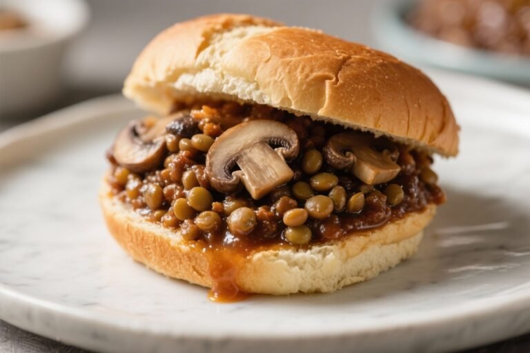 Mushroom-Lentil Sloppy Joes – Hearty, Saucy, and Weeknight-Friendly