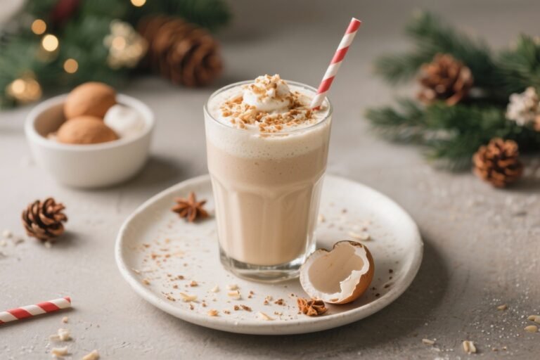 Eggnog Smoothie (Seasonal) – Creamy, Cozy, and Easy