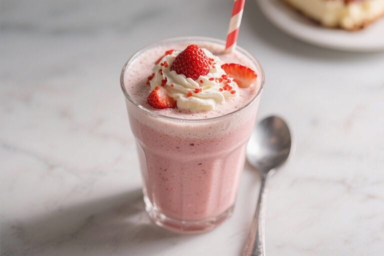 Strawberry Cheesecake Smoothie – A Creamy, Dessert-Like Blend