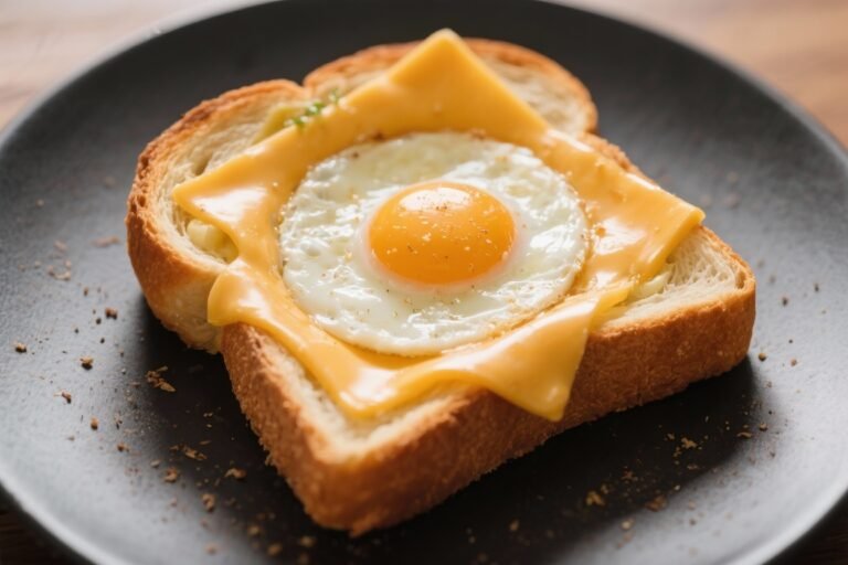 Egg-in-a-Hole – Cheese-Stuffed Version