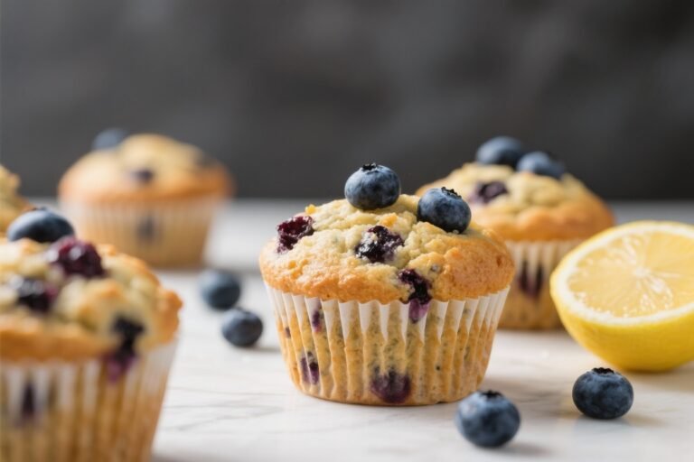 Protein Muffins – Blueberry Lemon