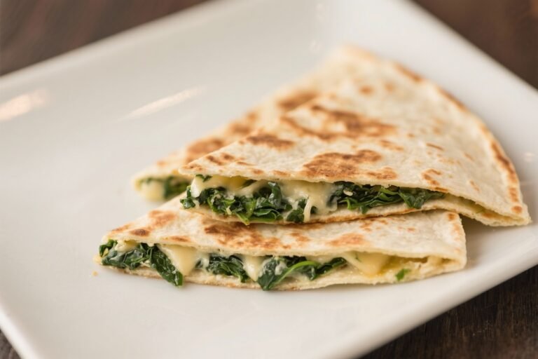 Spinach & Cheese Quesadilla Triangles – Quick, Melty, And Crowd-Pleasing