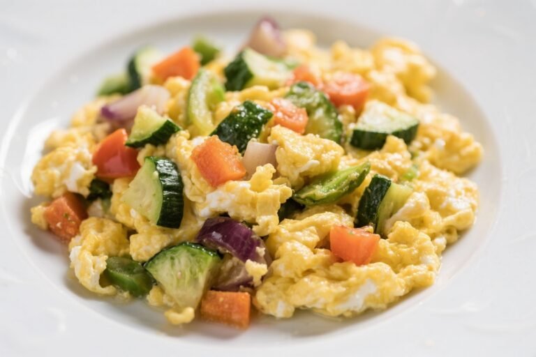 Veggie-Loaded Scrambled Eggs – A Bright, Satisfying Breakfast