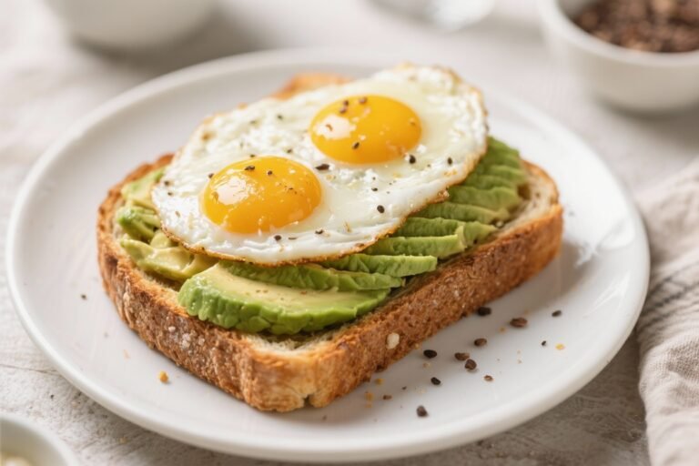 Egg and Avocado Toast – Power Version With Double Eggs