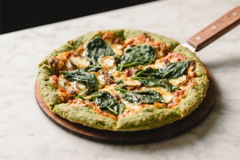 Green Monster Pizza (Spinach Crust) – A Bright, Veggie-Packed Favorite