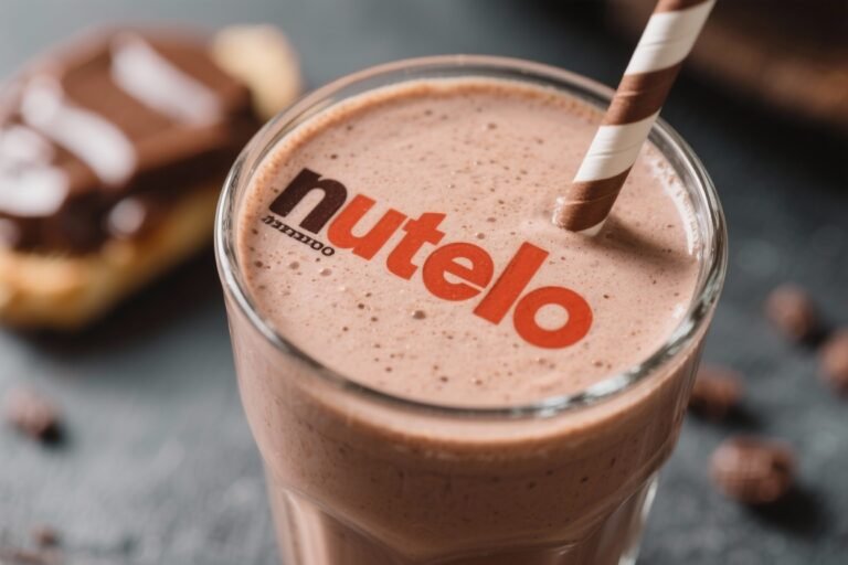 Nutella Smoothie – Creamy, Chocolate-Hazelnut Goodness