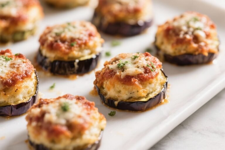 Eggplant Parmesan Bites – Crispy, Cheesy, Crowd-Pleasing