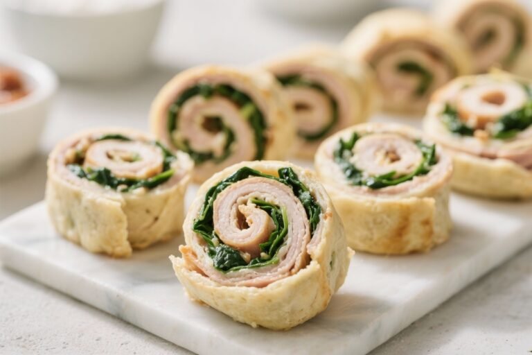 Turkey & Spinach Pinwheels – Easy, Fresh, and Perfect for Snacking