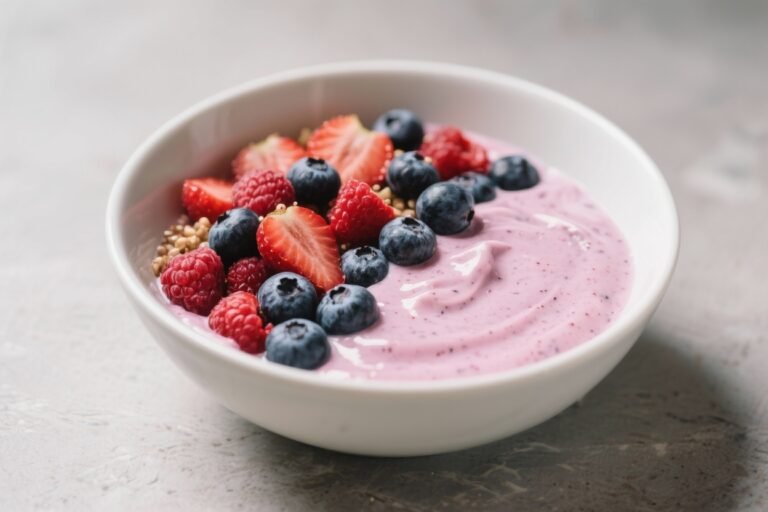 Mixed Berry Yogurt Smoothie Bowl – Bright, Creamy, and Easy