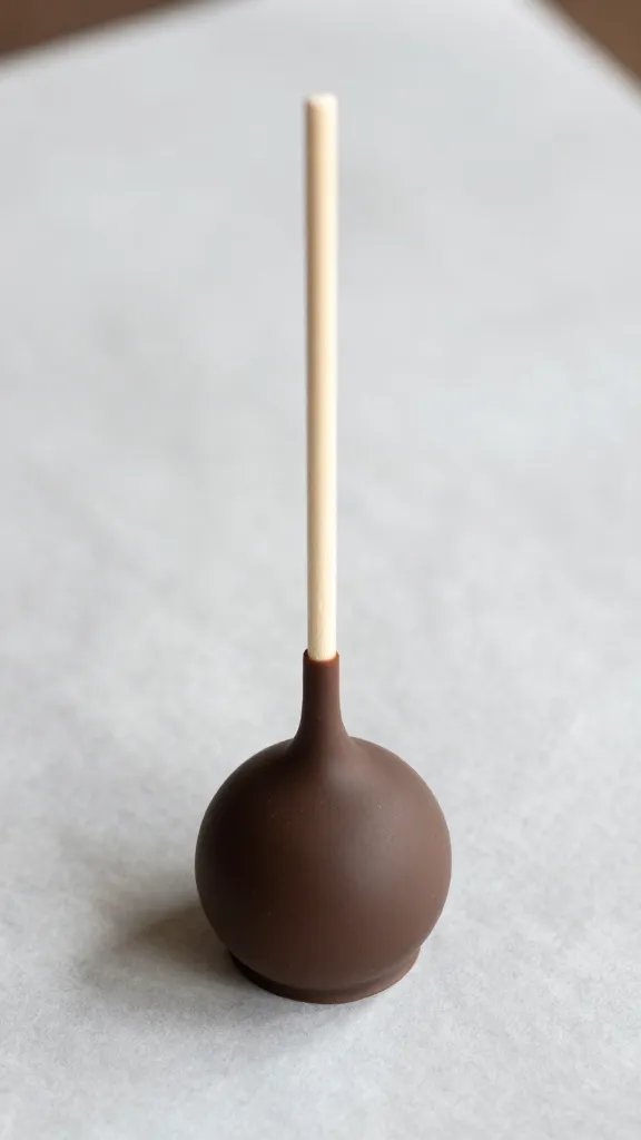 closeup of single kodiak cake popper on parchment