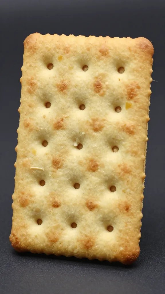 single graham cracker with visible whey protein flecks