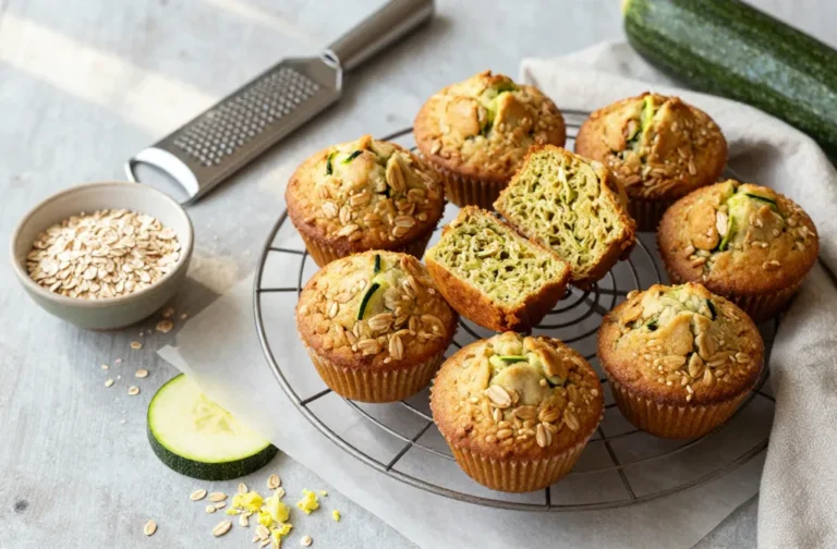 Zucchini Oat Muffins That Stay Moist All Week