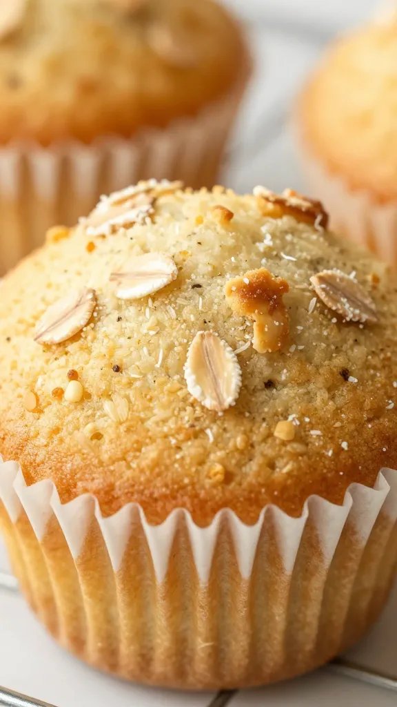 golden muffin top macro with oat flecks