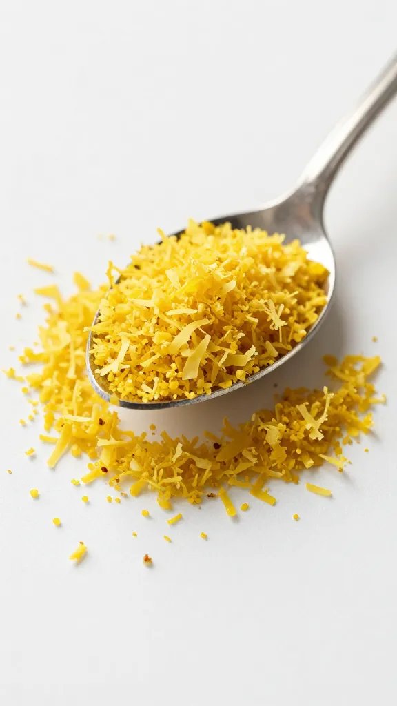 mound of grated lemon zest in silver teaspoon
