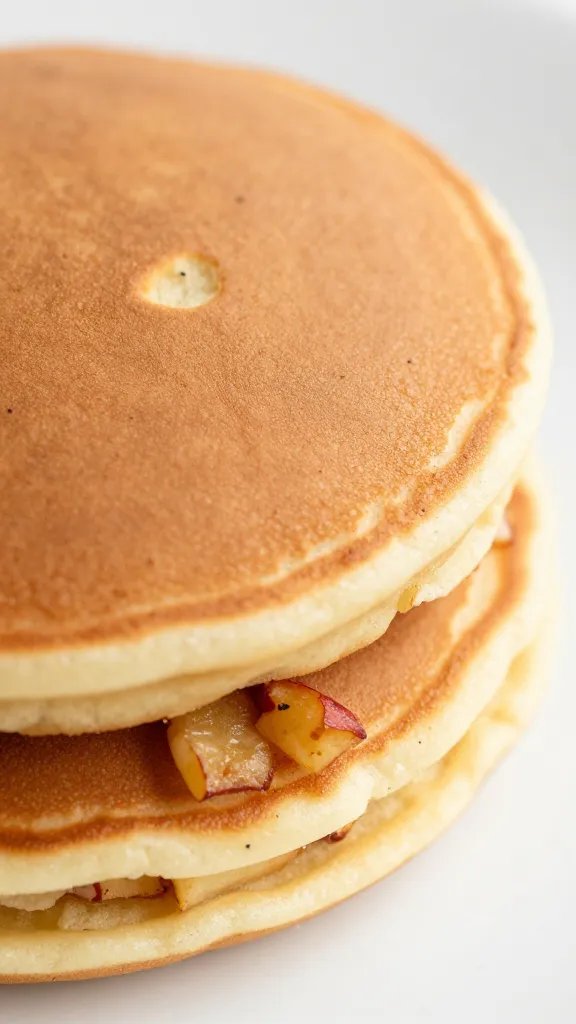 single flapjack with visible dried apple pieces, macro