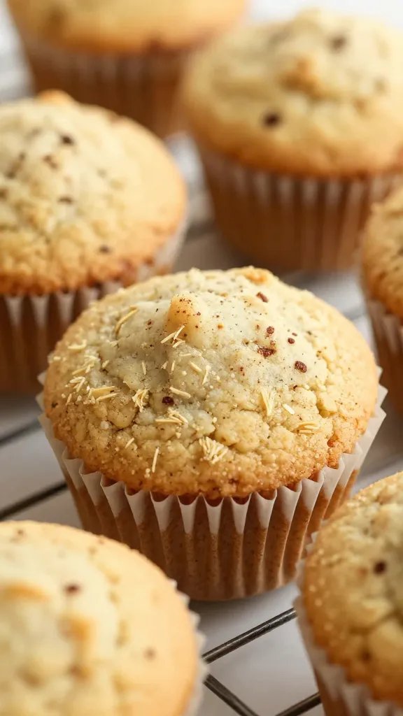 warm muffin top cookie with visible cinnamon flecks