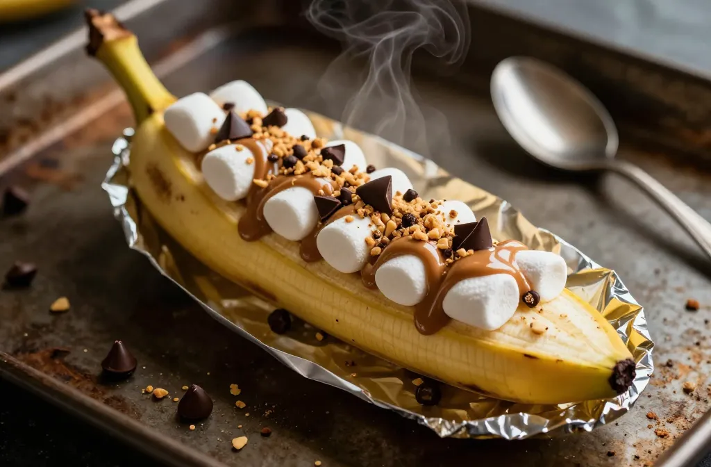 Stuffed Banana Boat Bliss with Gooey Mix-Ins