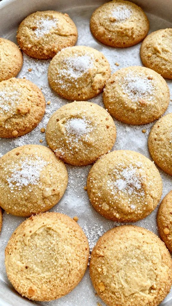 biscuit-like cobbler topping with coarse sugar sparkle