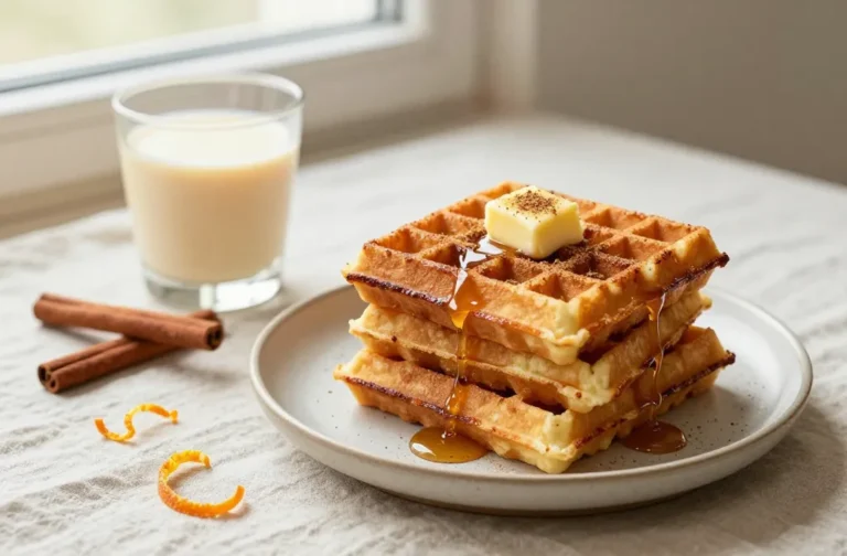 Eggnog Waffles That Taste Like Holiday Magic Any Day
