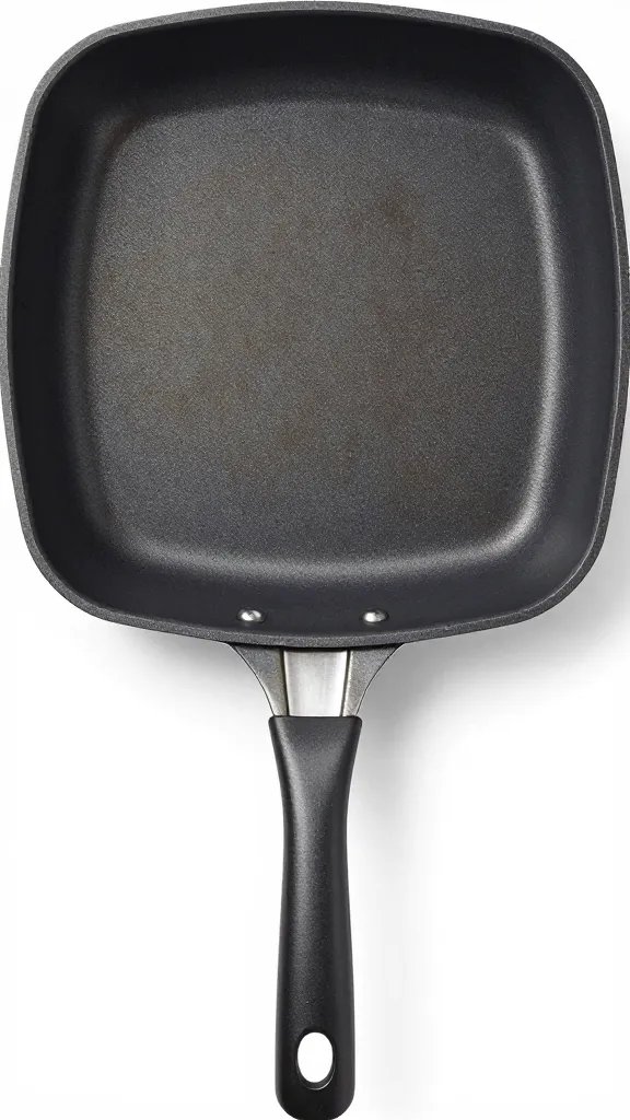 nonstick skillet with set tortilla top, broiler-finished