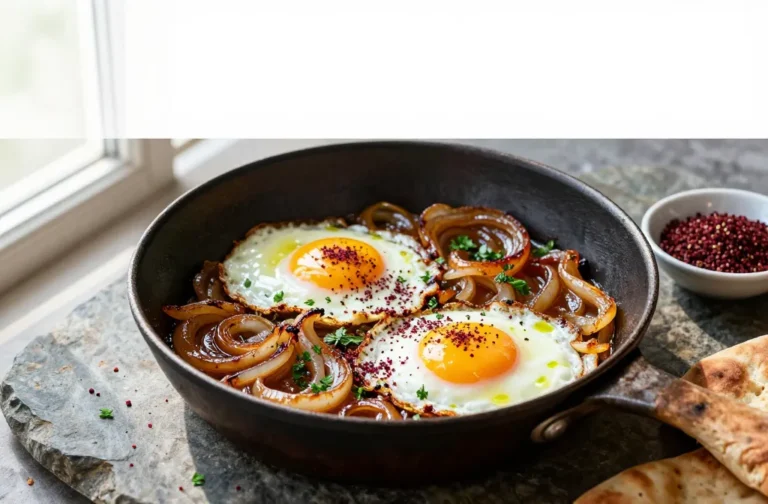 Palestinian Eggs with Sumac and Caramelised Onions — the Egg Dinner You'Ve Never Tried and Will Make Weekly Recipe You’Ll Crave