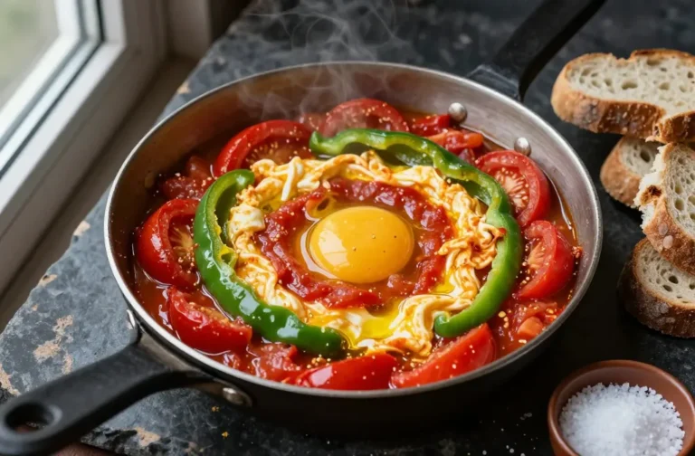 Menemen — Turkish Scrambled Eggs with Peppers and Tomato, the Breakfast-for-Dinner Dish Turkey Has Always Known