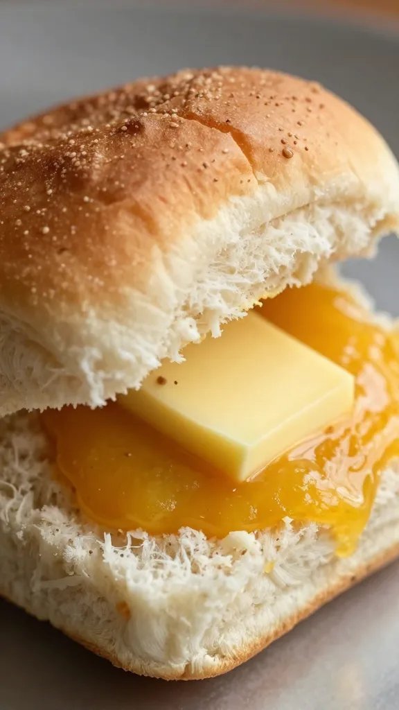 closeup of egg bhurji on buttered pav bun