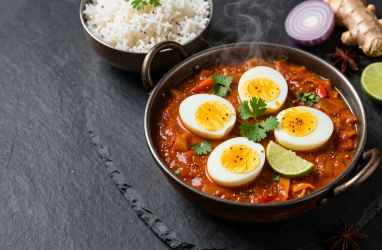 North Indian Egg Curry — Rich Tomato and Onion Gravy with Eggs, the Weeknight Curry That Costs Almost Nothing