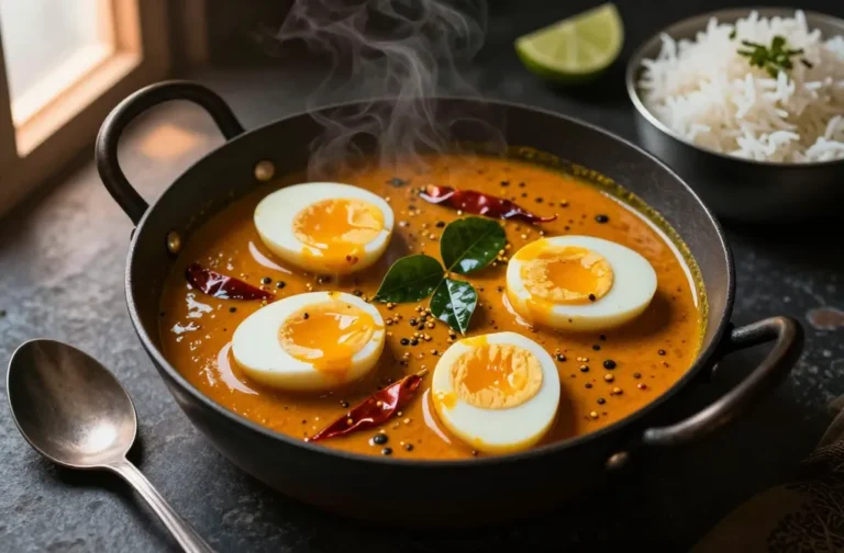 South Indian Egg Curry — Coconut Milk, Curry Leaves and Hard-Boiled Eggs, Dinner in 25 Minutes Tonight