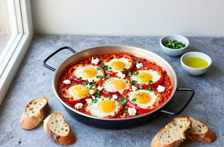 Shakshuka for a Crowd — Sheet Pan Version That Feeds 8, with Full Shopping List and Prep Timeline