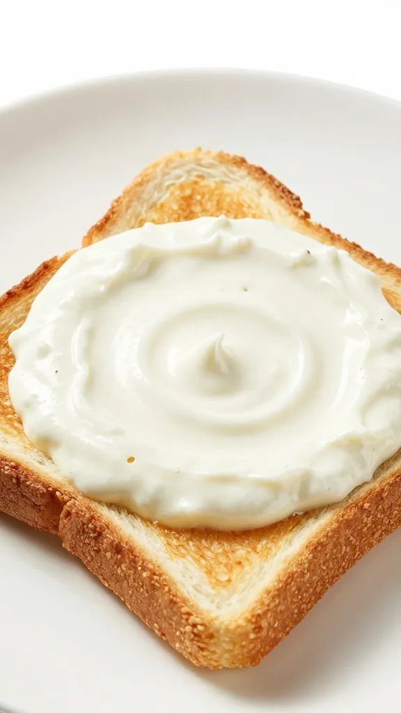 toasted bread dipped in white shakshuka sauce